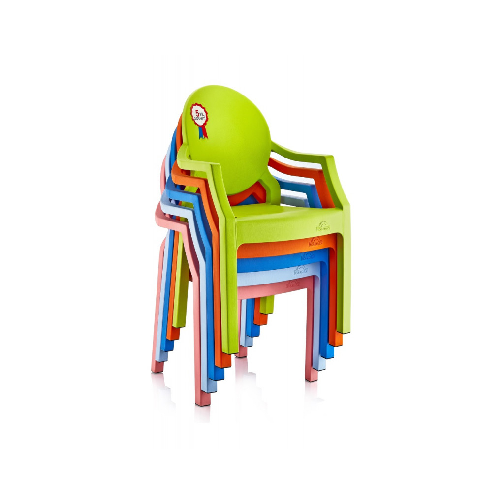 Крісло садове Irak Plastik дитяче бешкетник помаранчеве (4586) - зображення 2