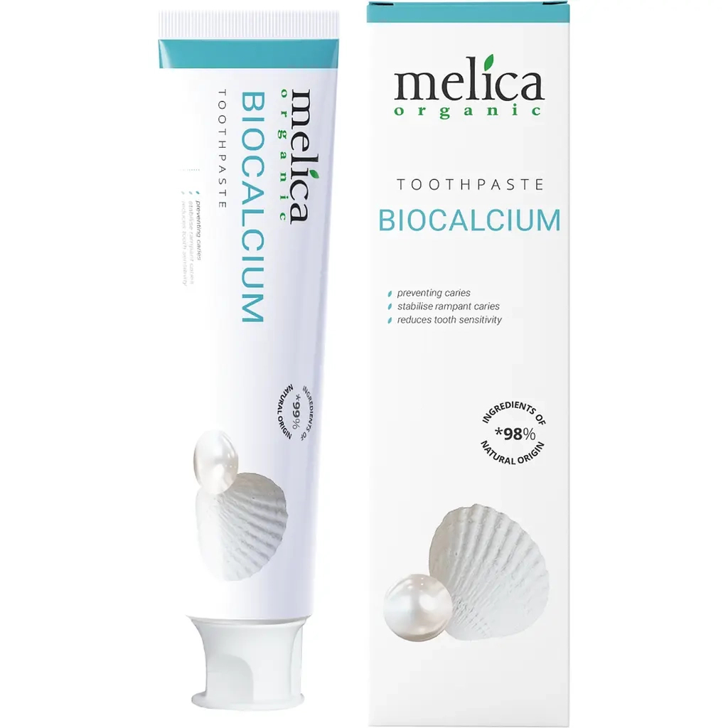 Зубна паста Melica Organic Biocalcium 100 мл (4770416004812) - зображення 1