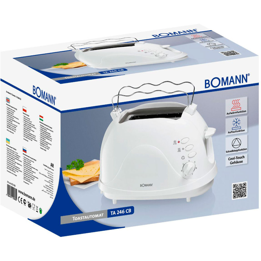 Тостер Bomann TA 246 CB white - зображення 2