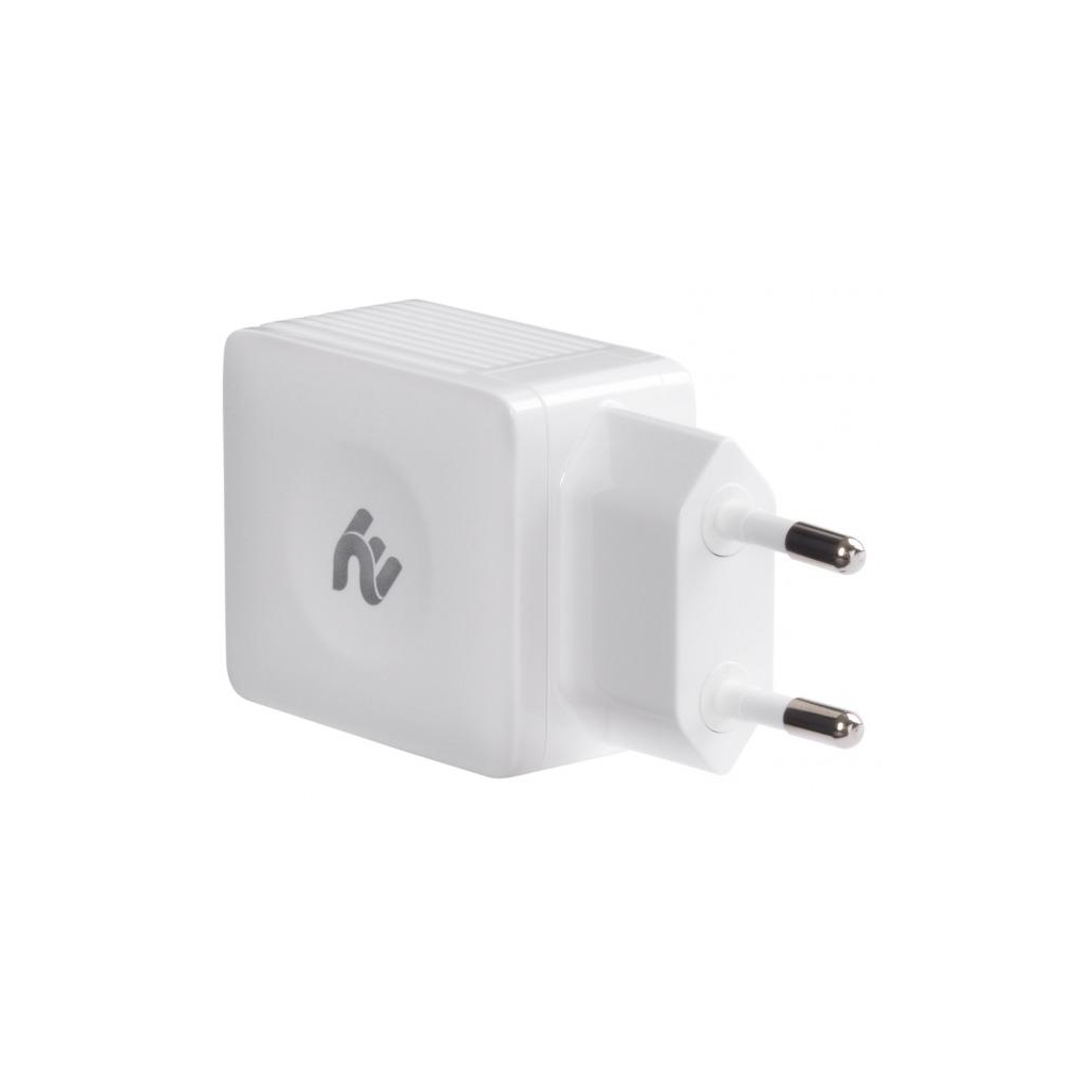 Зарядний пристрій 2E Wall for 2 USB - DC5.0V/4.2 A, white (2E-WC4USB-W) - зображення 2