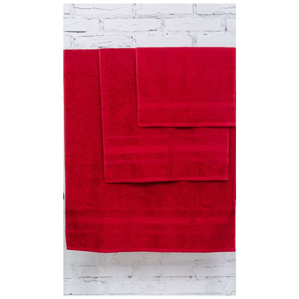 Рушник MirSon набір банний 5000 SoftNess Bordo 50x90, 70x140, 100x150 (2200003182606) - зображення 2