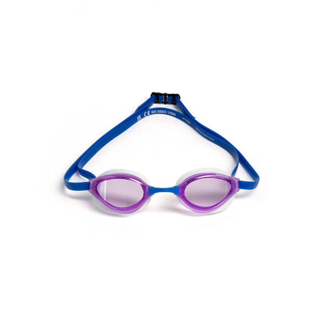 Окуляри для плавання Arena Python 1E762-118 фіолетовий, білий, блакитний OSFM (3468337331261) - зображення 1