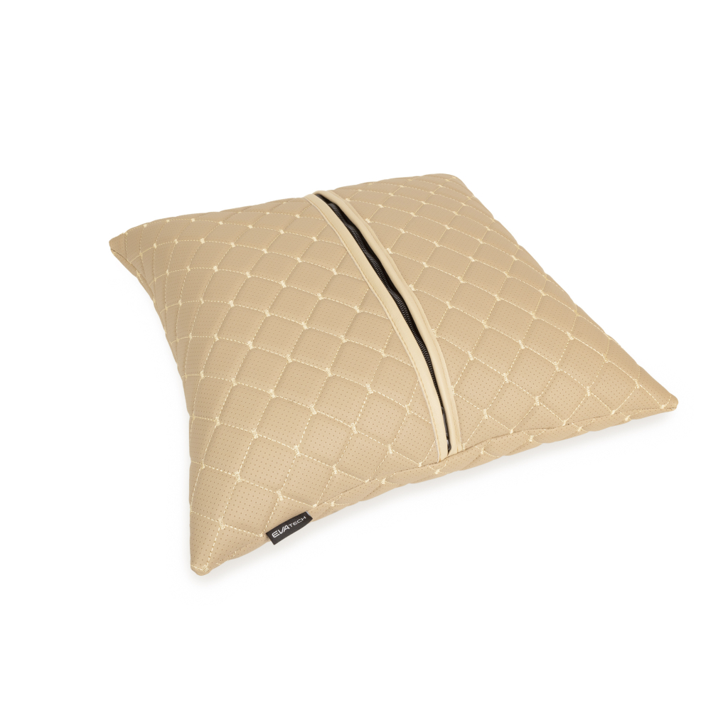 Подушка EVAtech ECO 40x40 см бежева з бежевою ниткою (SPBCSII) - зображення 5