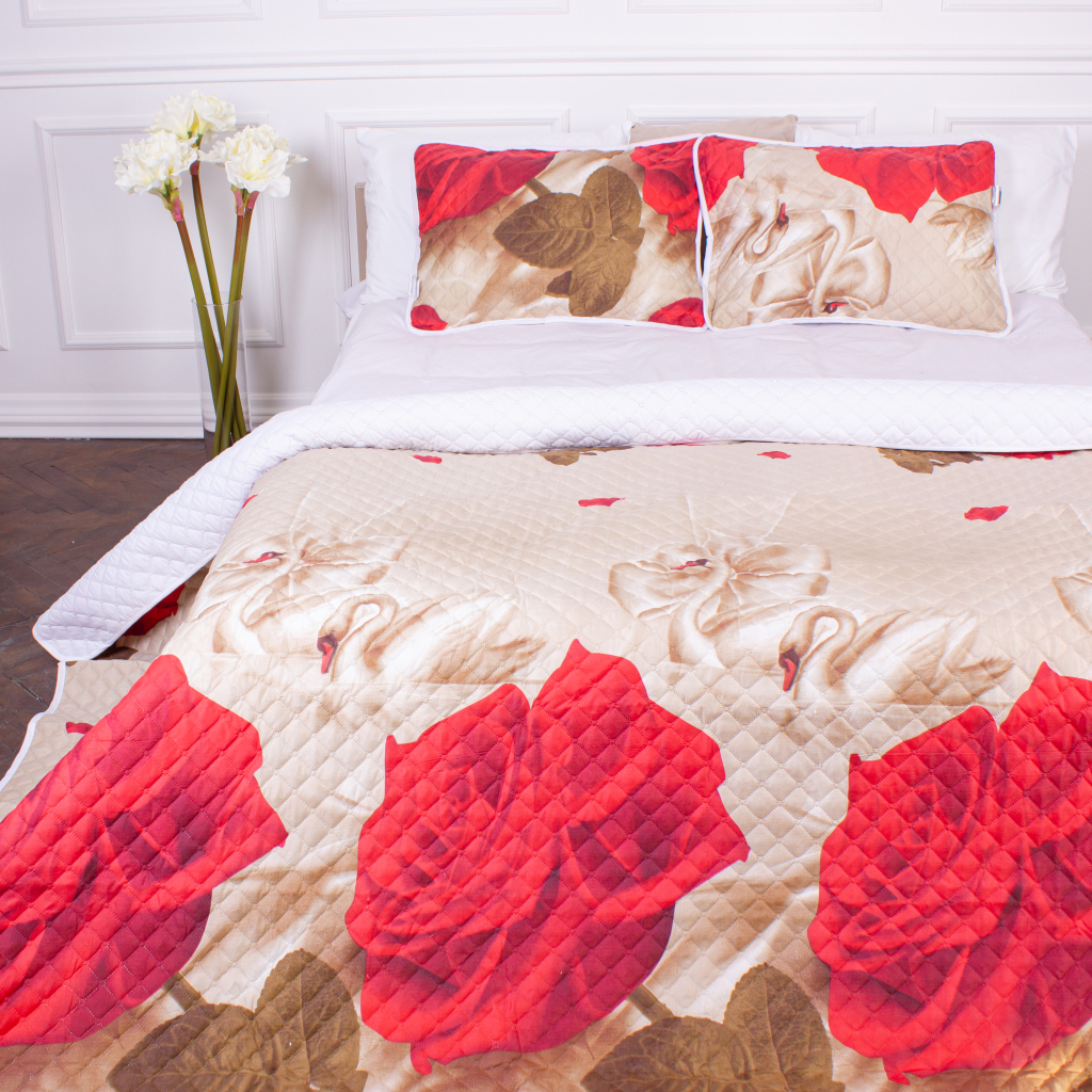 Покривало MirSon набір Print Line №5949 Nicosia 220х240 см + наволочка 50х70 см х 2 шт (2200006169758) - зображення 3