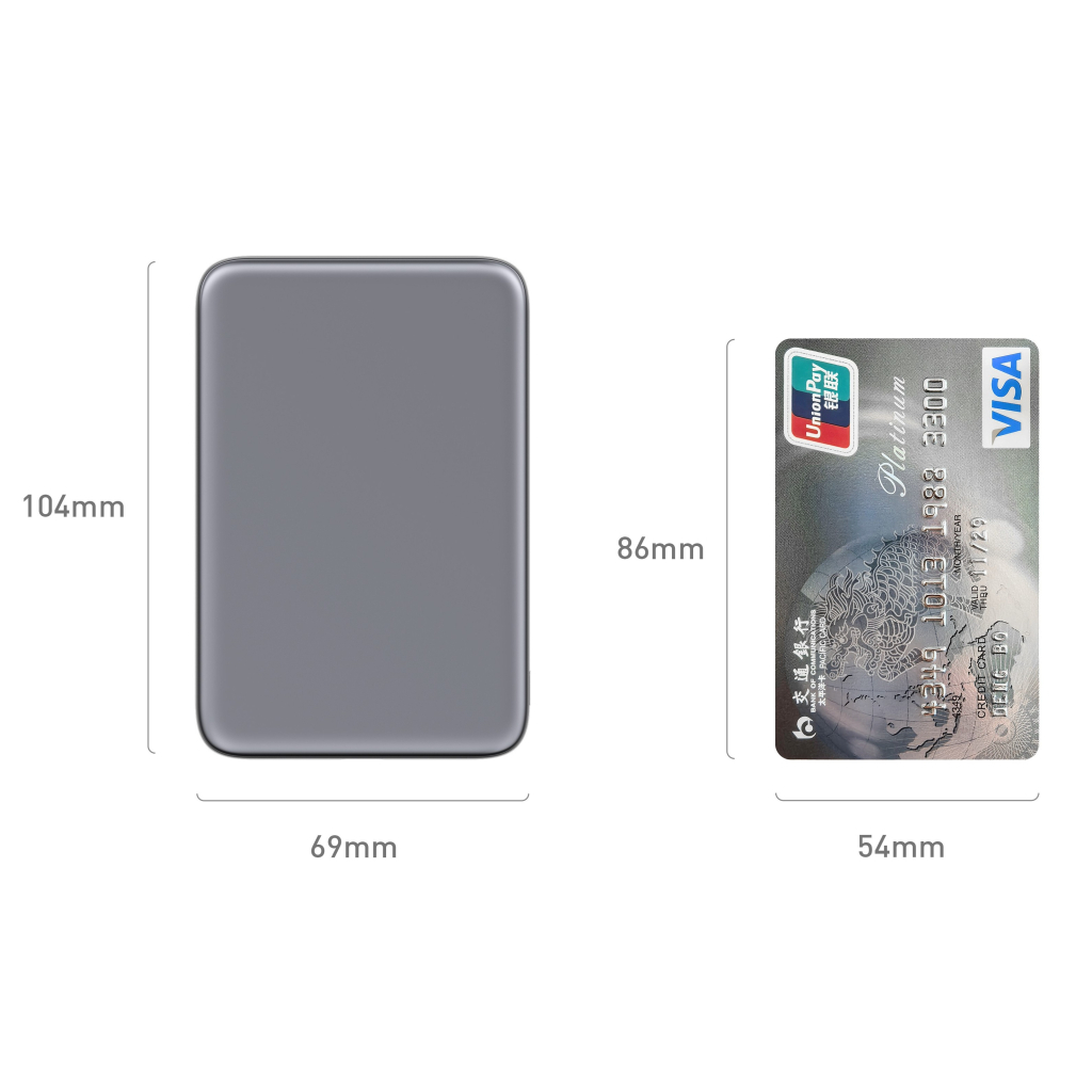 Батарея універсальна Vinga 5000 mAh 20W/15W Wireless (VPBB520WL) - зображення 3