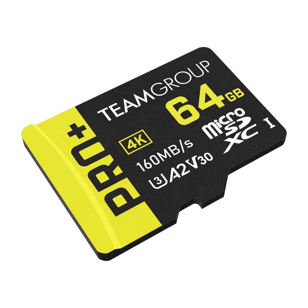 Карта пам'яті Team 64GB microSDXC class 10 UHS-I U3 V30 A2 Pro+ (TPPMSDX64GIA2V3003) - зображення 2