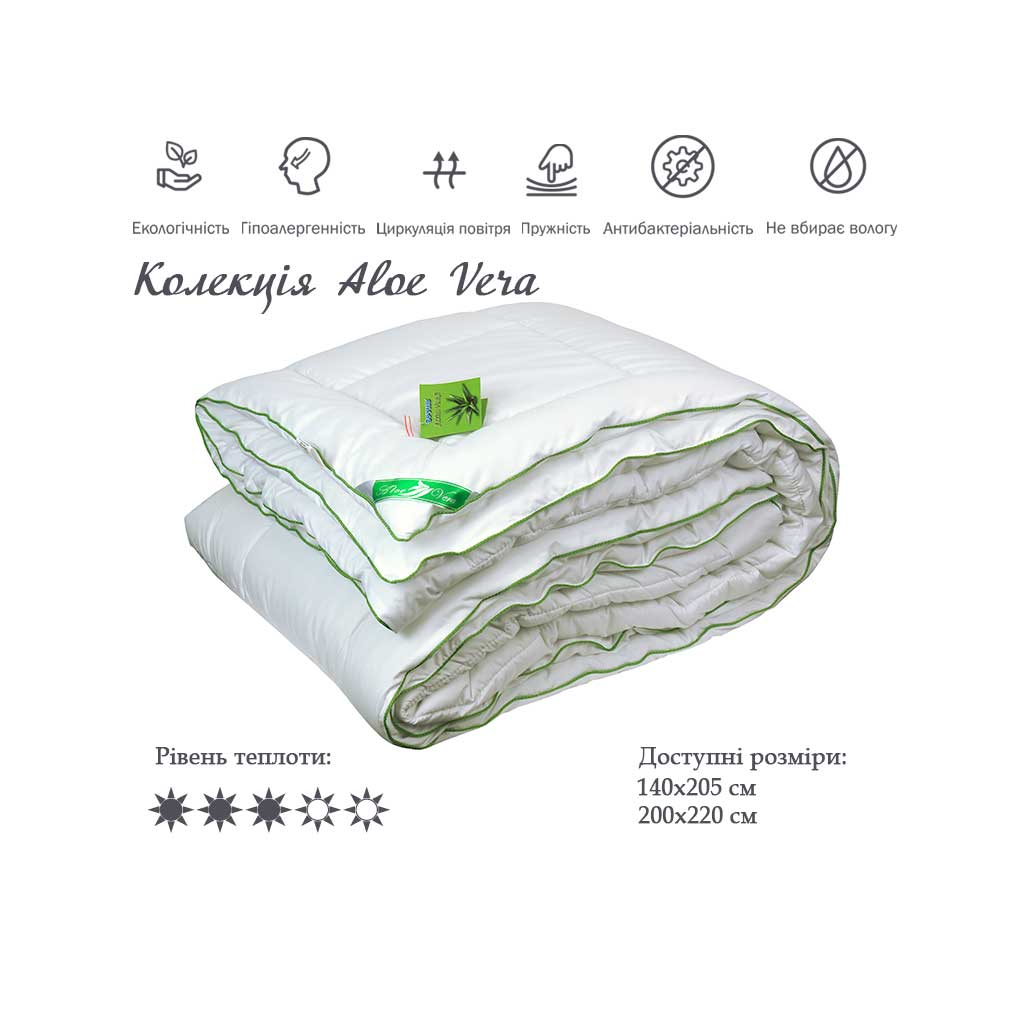 Ковдра Руно Aloe Vera силіконове 140х205 (321.52Aloe Vera) - зображення 2