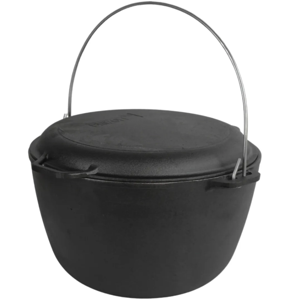 Котел туристичний Brizoll чавунний з кришкою-сковородою10 л (KT10-2) - зображення 1