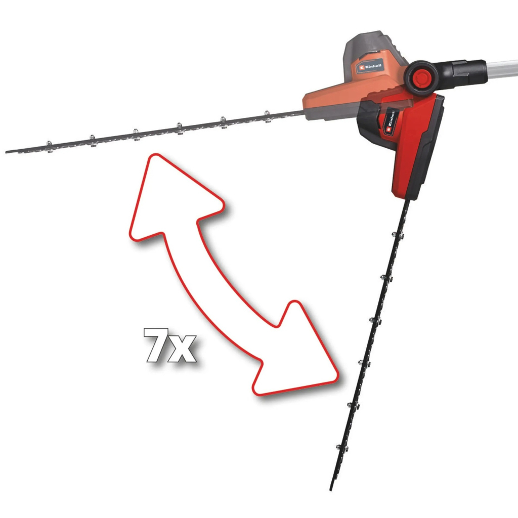 Кущоріз Einhell телескопічний GC-HH 18/45 Li T - Solo PX, 18V, 450м, 3.5кг (без АКБ та ЗП) (3410585) - зображення 6