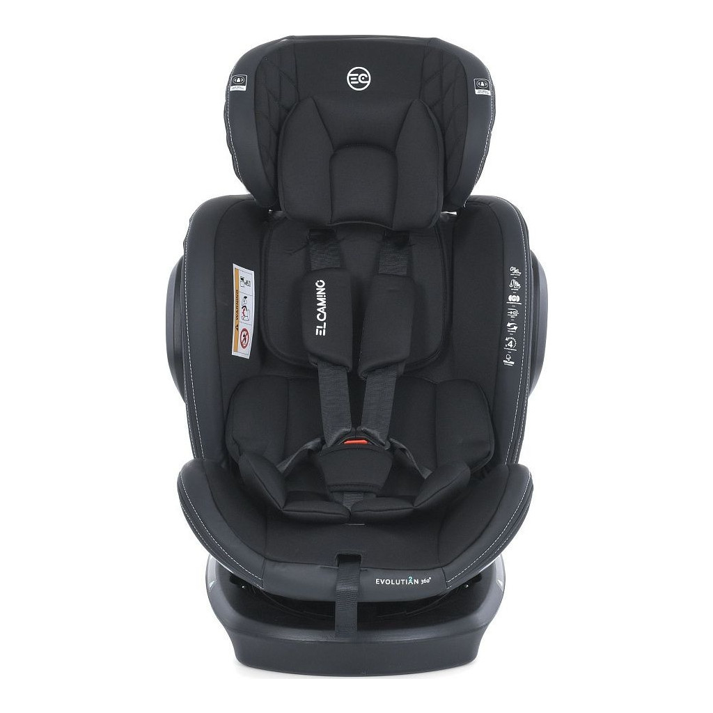 Автокрісло El Camino ME 1045-1 Evolution 2 360 Isofix Black striped 0-36 кг - зображення 7