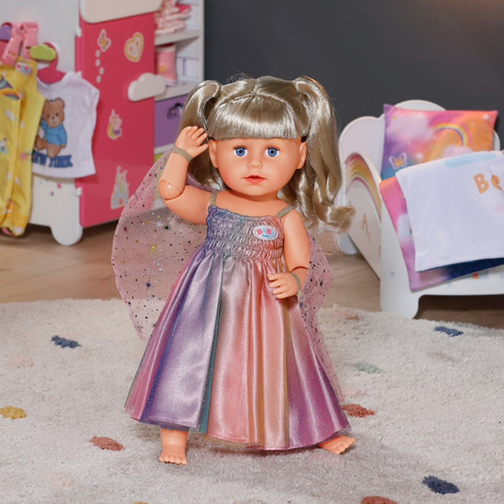 Аксесуар до ляльки Zapf Одяг для ляльки Baby Born - Сукня Веселка (836132) - зображення 5