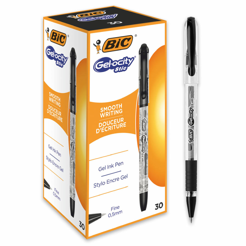 Ручка гелева Bic Gel-Ocity Stic, чорна (bcCEL1010266) - зображення 2