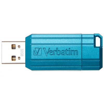 USB флеш накопичувач Verbatim 32GB Store 'n' Go PinStripe Blue USB 2.0 (49057) - зображення 2