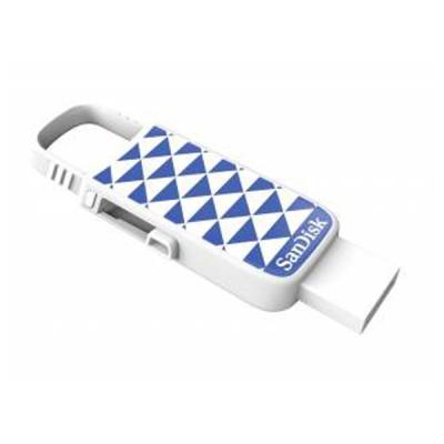 USB флеш накопичувач SanDisk 16GB Cruzer U Blue Triangles USB 2.0 (SDCZ59-016G-B35BT) - зображення 3