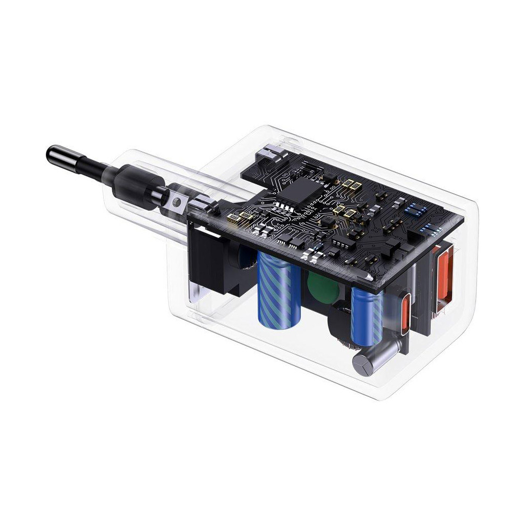 Зарядний пристрій Baseus Super Si Pro Quick Charger C+U 30W black (CCSUPP-E01) - зображення 9