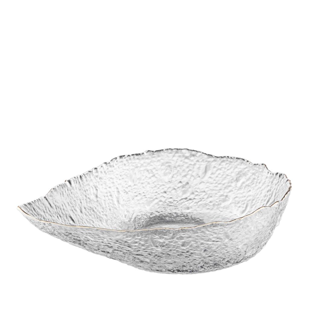 Салатник Ardesto Leaf 21.5см, скло, прозорий (AR5009) - зображення 1