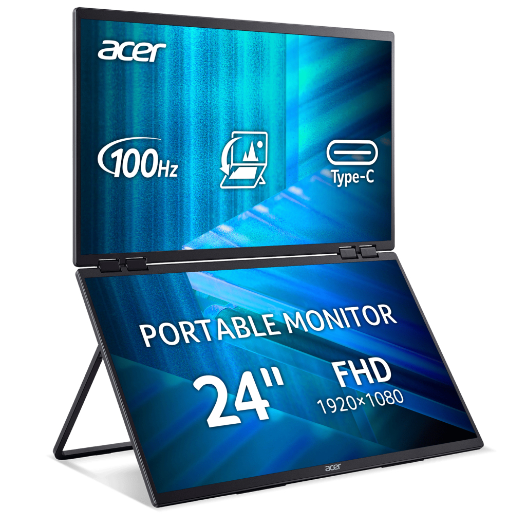 Монітор Acer Dual Portable PD243YEbmiuux (UM.QP3EE.E01) - зображення 1