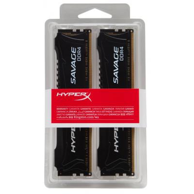 Модуль пам'яті для комп'ютера DDR4 16GB (2x8GB) 2800 MHz HyperX Savage BLACK Kingston Fury (ex.HyperX) (HX428C14SB2K2/16) - зображення 4