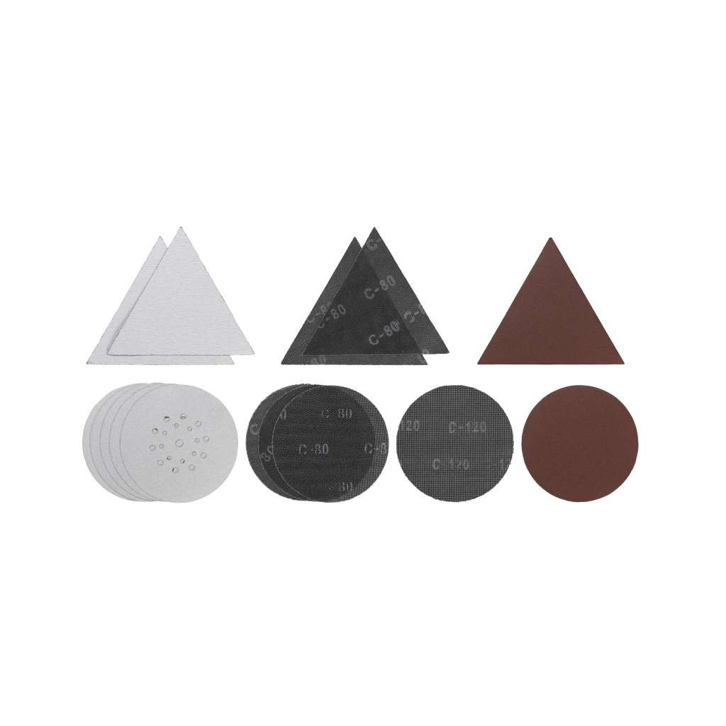 Наждачний папір Einhell KWB 15 шт, 225 мм, круги і трикутники, до TE-DW 225 X (491065) - изображение 1