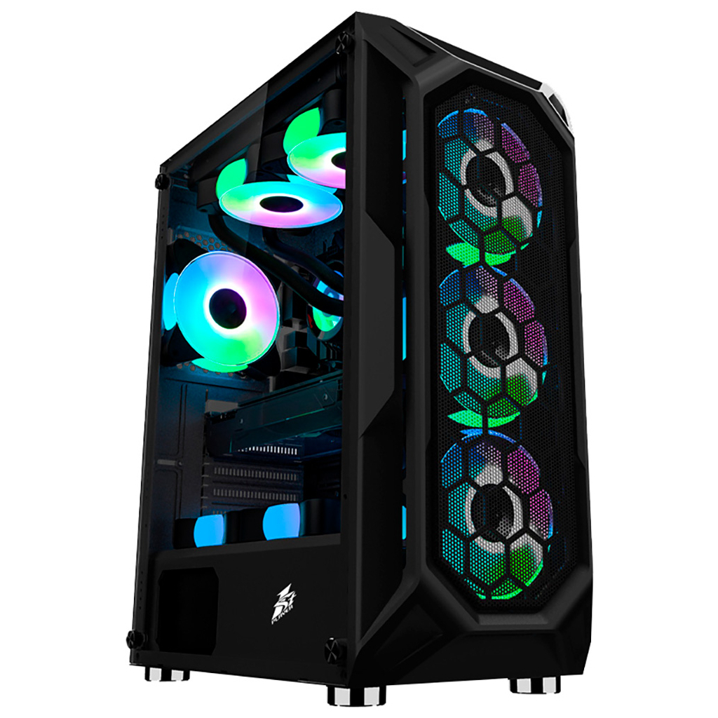 Корпус 1stPlayer X6-BK-4F1 - зображення 1