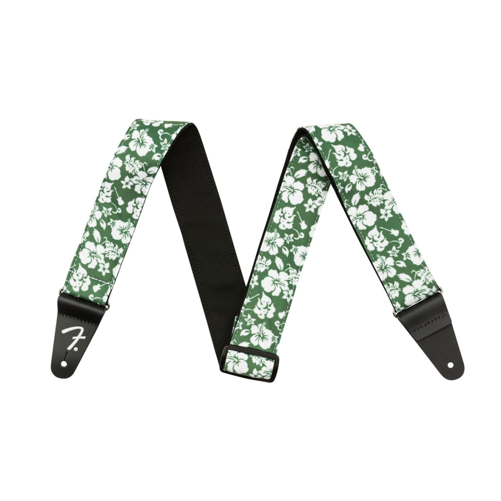 Ремінь для гітари Fender Strap 2" Hawaiian Straps Green Floral (236946) - зображення 1