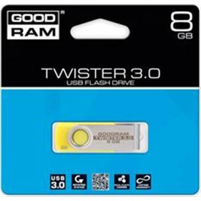 USB флеш накопичувач Goodram 8GB Twister Yellow USB 3.0 (PD8GH3GRTSYR9) - зображення 2