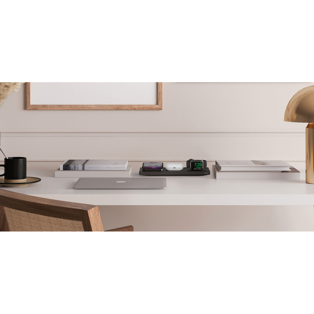 Зарядний пристрій Belkin 3in1 MagSafe, black (WIZ016VFBK) - зображення 5