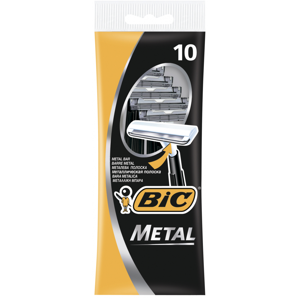 Бритва Bic Metal 10 шт. (3086126636481) - зображення 1