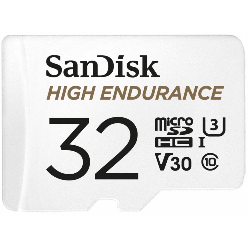 Карта пам'яті SanDisk 32GB microSDHC class 10 UHS-I U3 V30 High Endurance (SDSQQNR-032G-GN6IA) - зображення 1
