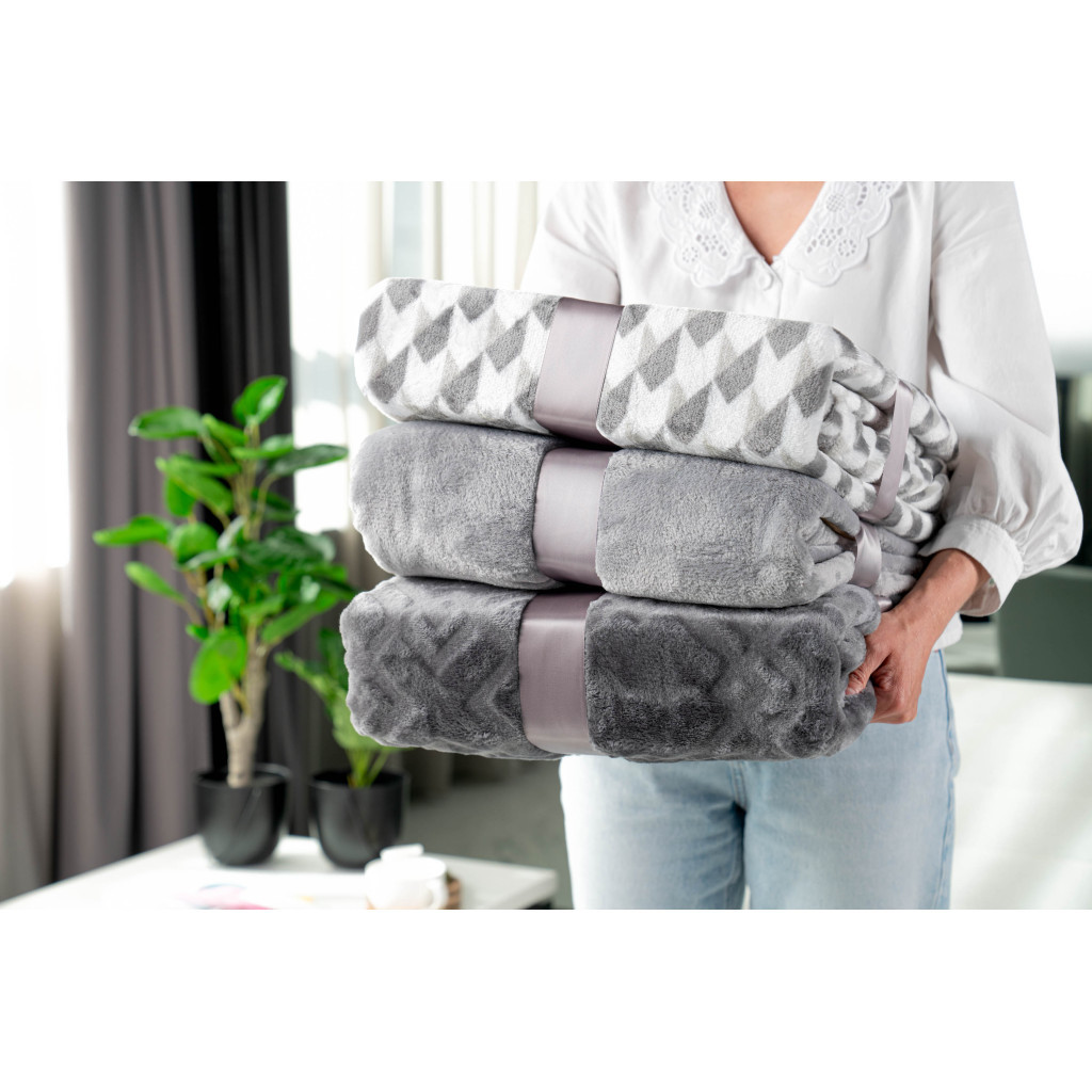 Плед Ardesto Flannel сірий 200х220 см (ART0204SB) - зображення 3