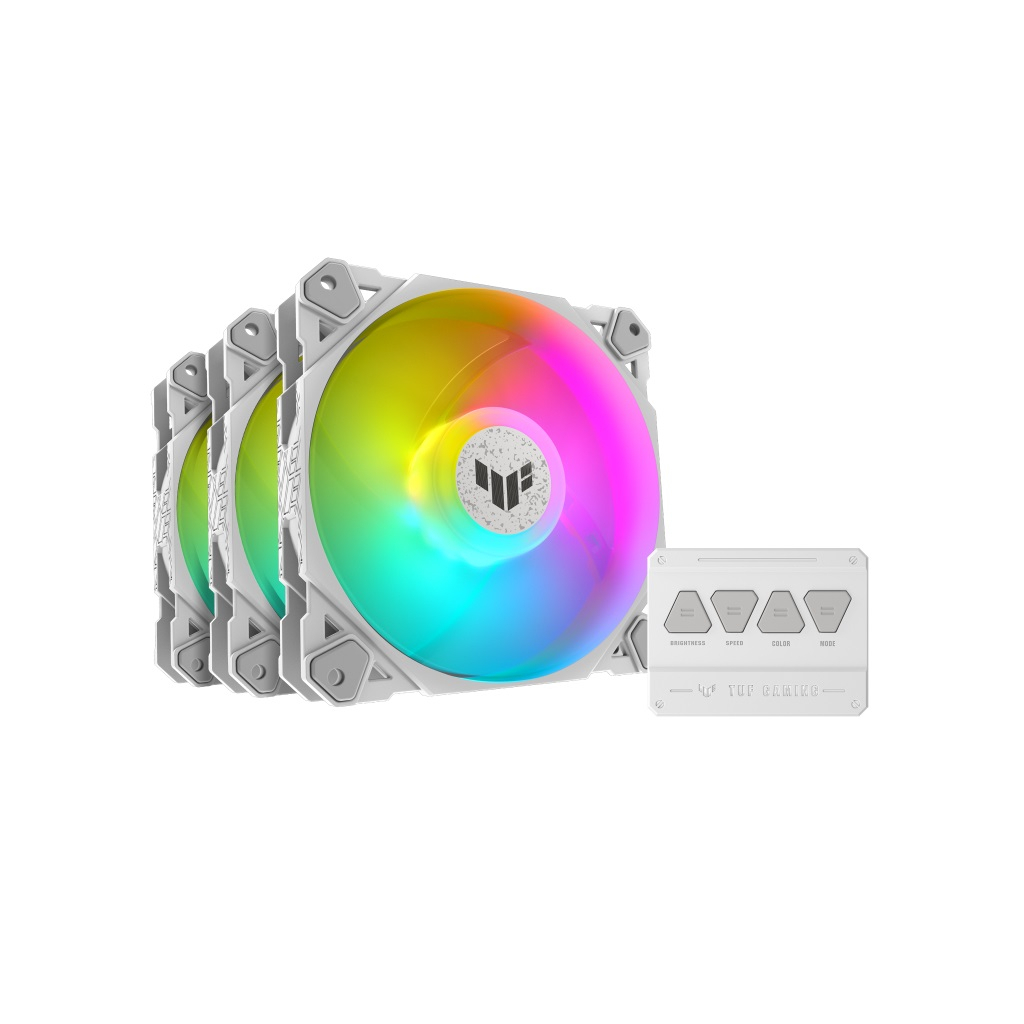 Кулер до корпусу ASUS TUF Gaming TF120 ARGB 3IN1 White (90DA0033-B09030) - зображення 1