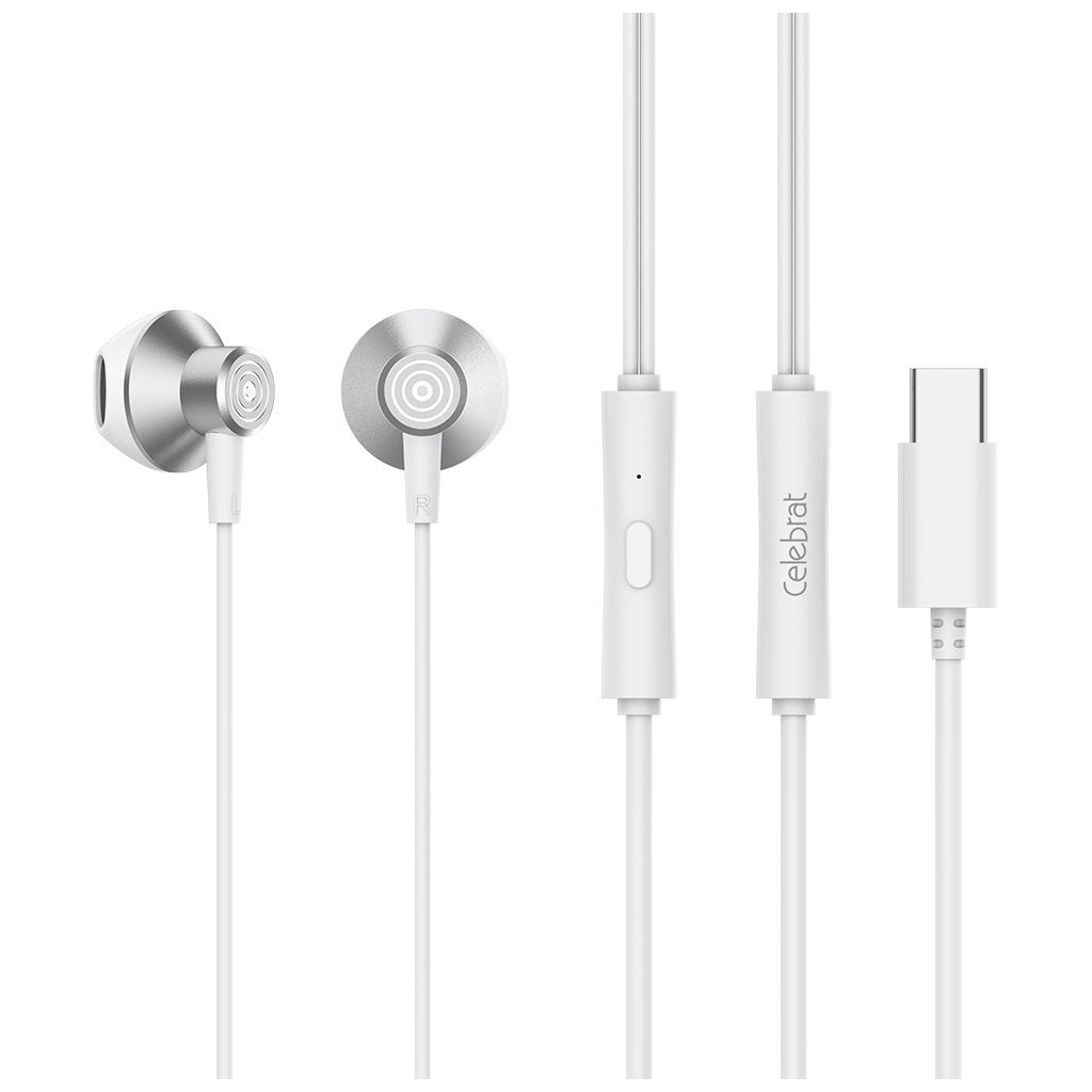 Навушники Celebrat D14 White (1006638) - зображення 1