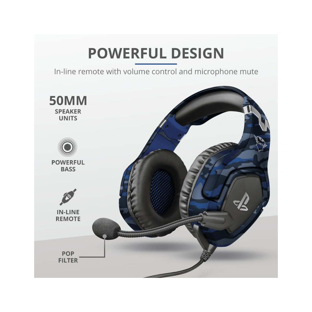 Навушники Trust GXT 488 Forze-G for PS4 Blue (23532) - зображення 11
