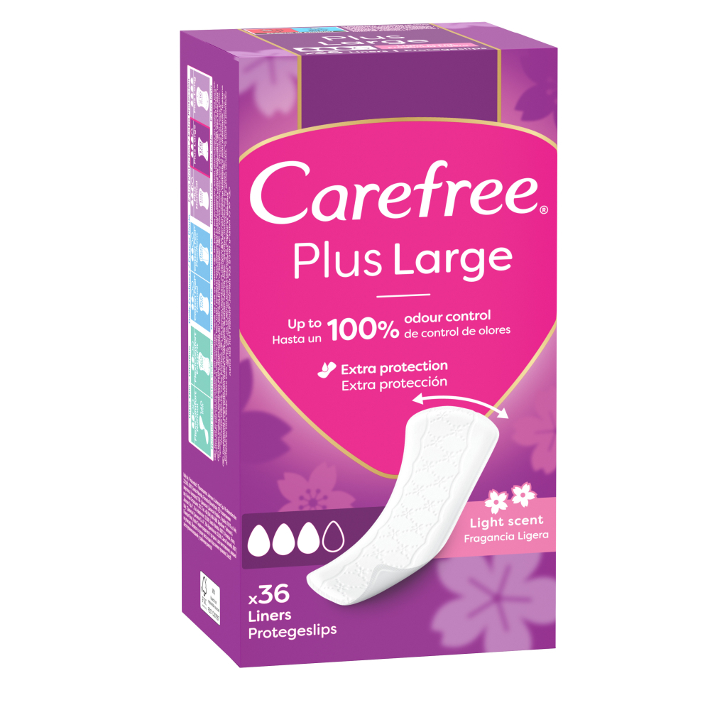 Щоденні прокладки Carefree Plus Large 36 шт. (3574661604787/3574661487540) - изображение 1