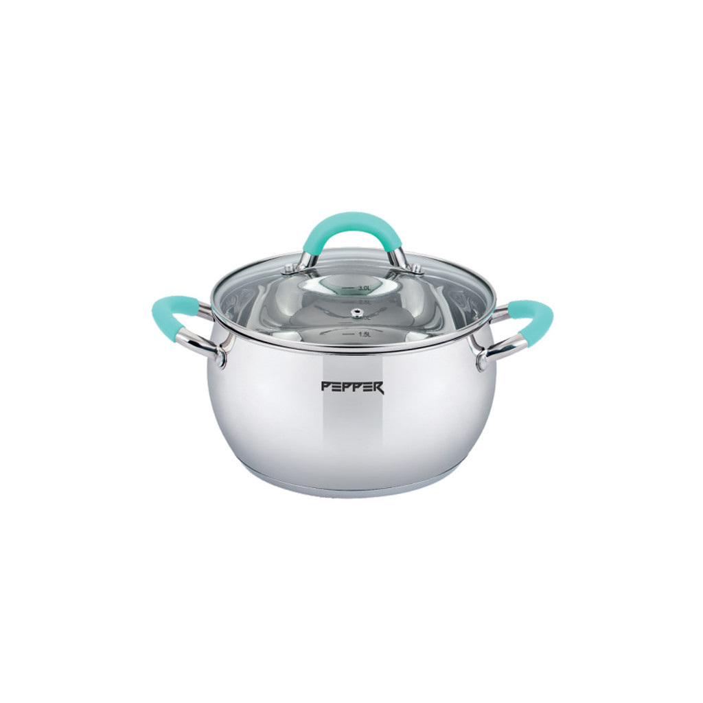 Каструля Pepper Apple Mint 16x9,5 см 2,2 л PR-1108-16 (107777) - зображення 1