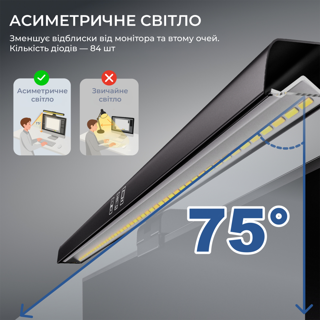 Настільна лампа OfficePro на монітор SL050B (SL050B) - зображення 9