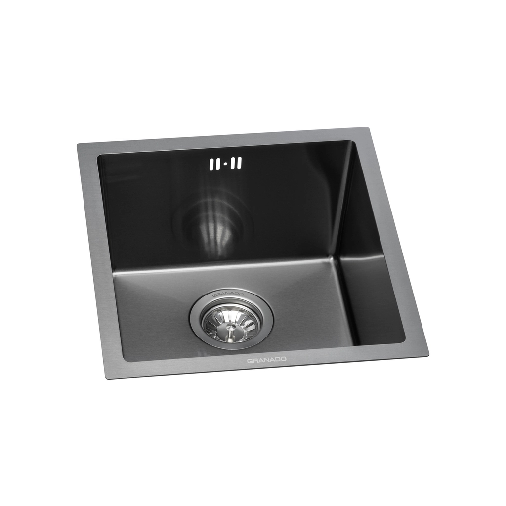 Мийка кухонна GRANADO Under top mini STEEL S201 black (GS10201B) - зображення 2