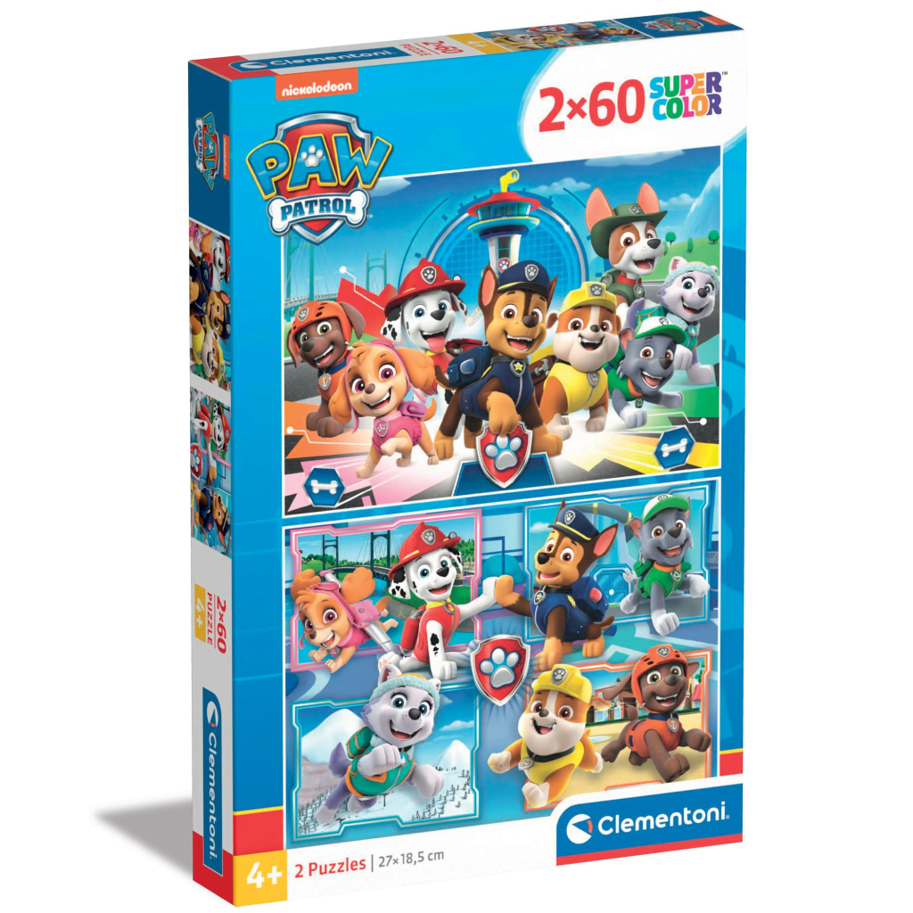 Пазл Clementoni 2 в 1 Paw Patrol, 2 по 60 елементів (21617) - зображення 1