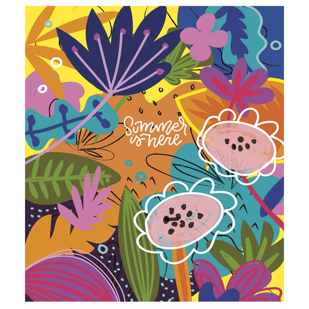 Зошит Школярик Summer is Here 80 аркушів лінія (080-3225L) - зображення 4