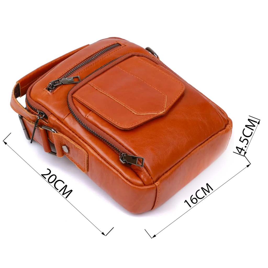 Сумка Vintage Зі шкіри Руда (20693) - зображення 3