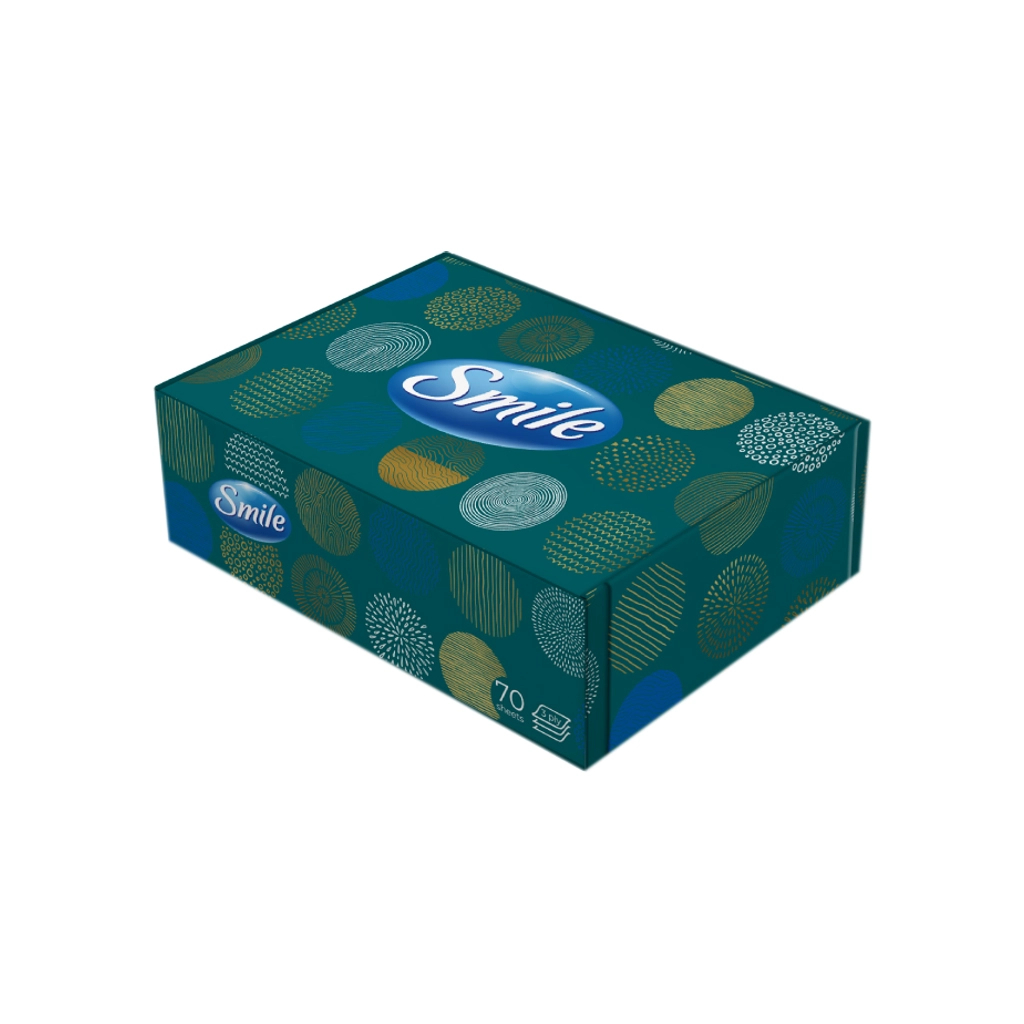 Серветки косметичні Smile 3 шари 70 листів Дизайн коробки в асортименті (4823071662016) - изображение 3