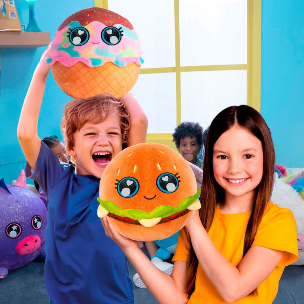 М'яка іграшка Biggies серії Little Foodies - Бургер (надувна іграшка, насос) (BIG002-BU) - зображення 6