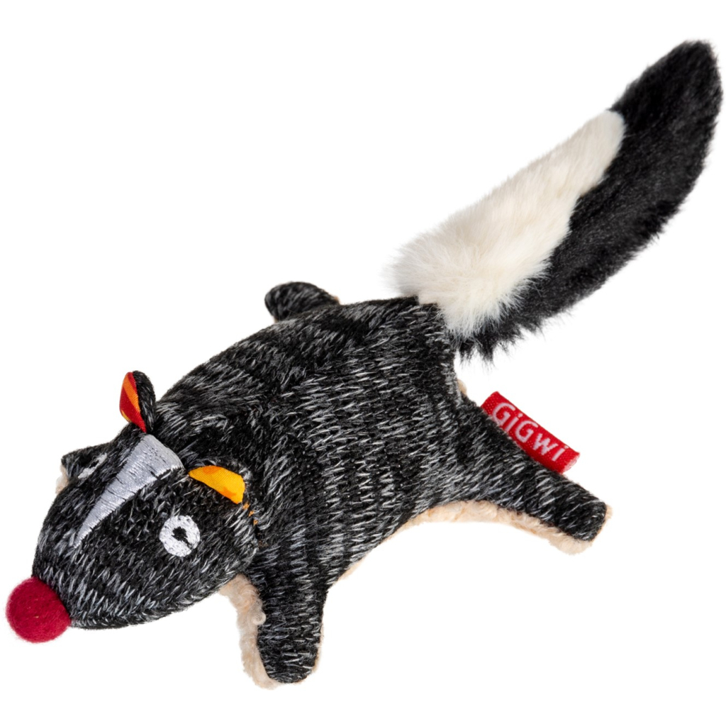 Іграшка для собак GiGwi Plush Скунс з пищалкою 9 см (75386) - зображення 1