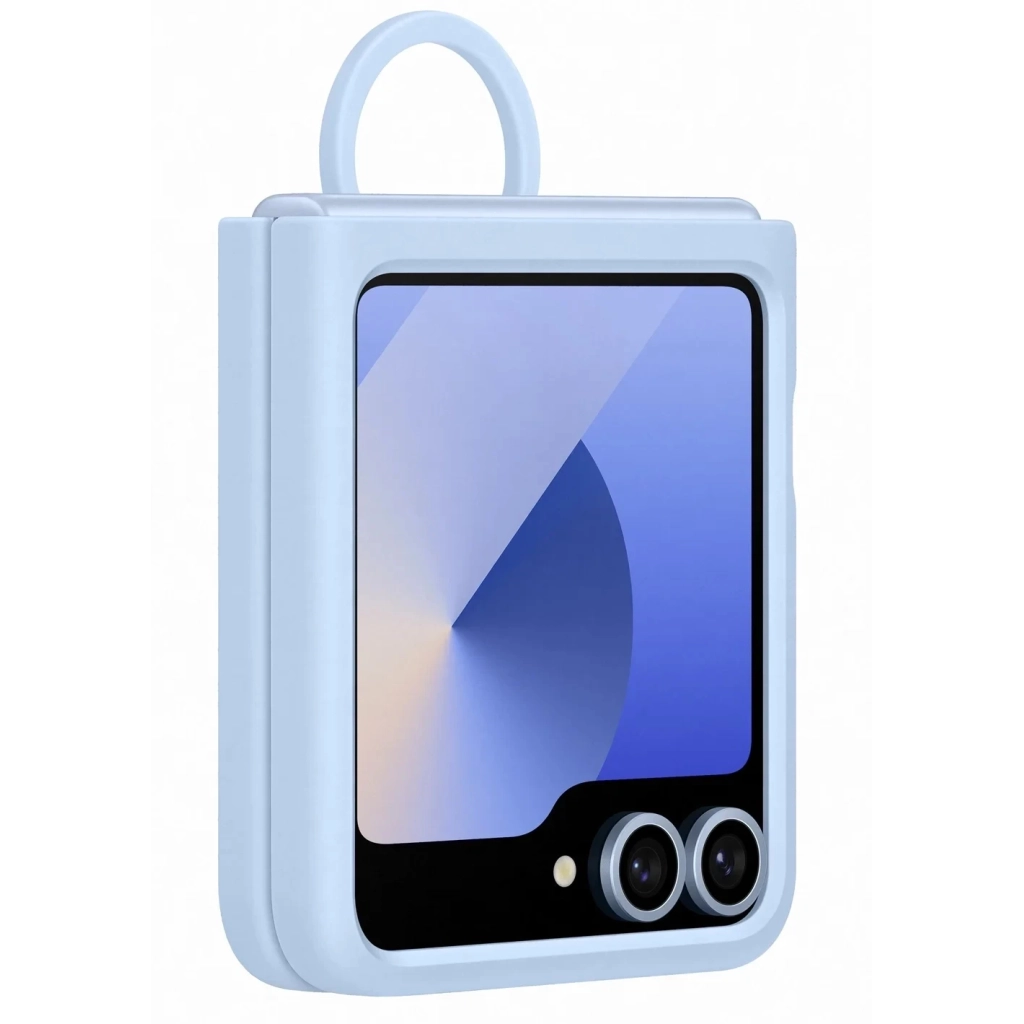 Чохол до мобільного телефона Samsung Silicone Cover with Ring Samsung Galaxy Flip 6 Blue (EF-PF741TLEGUA) - зображення 5