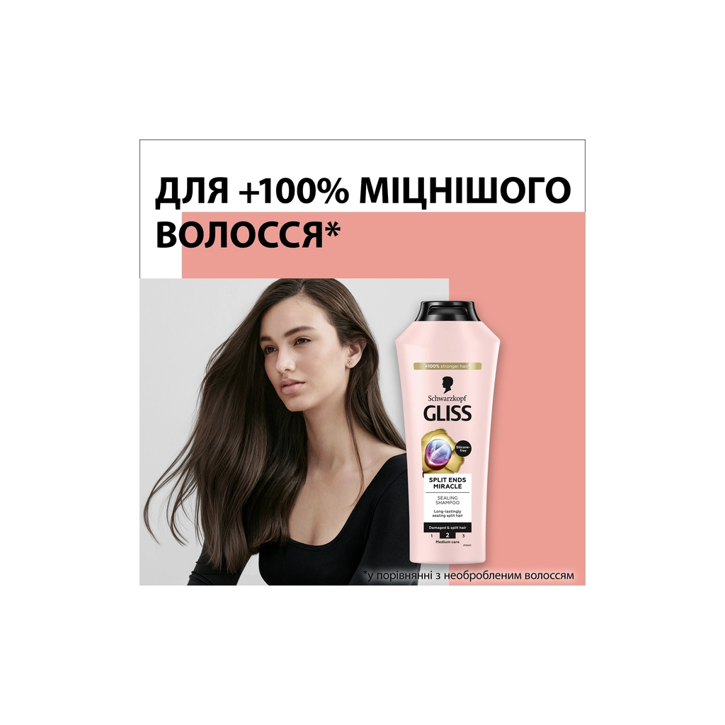 Шампунь Gliss Split Ends Miracle Sealing Shampoo 400 мл (9000101287431) - изображение 2