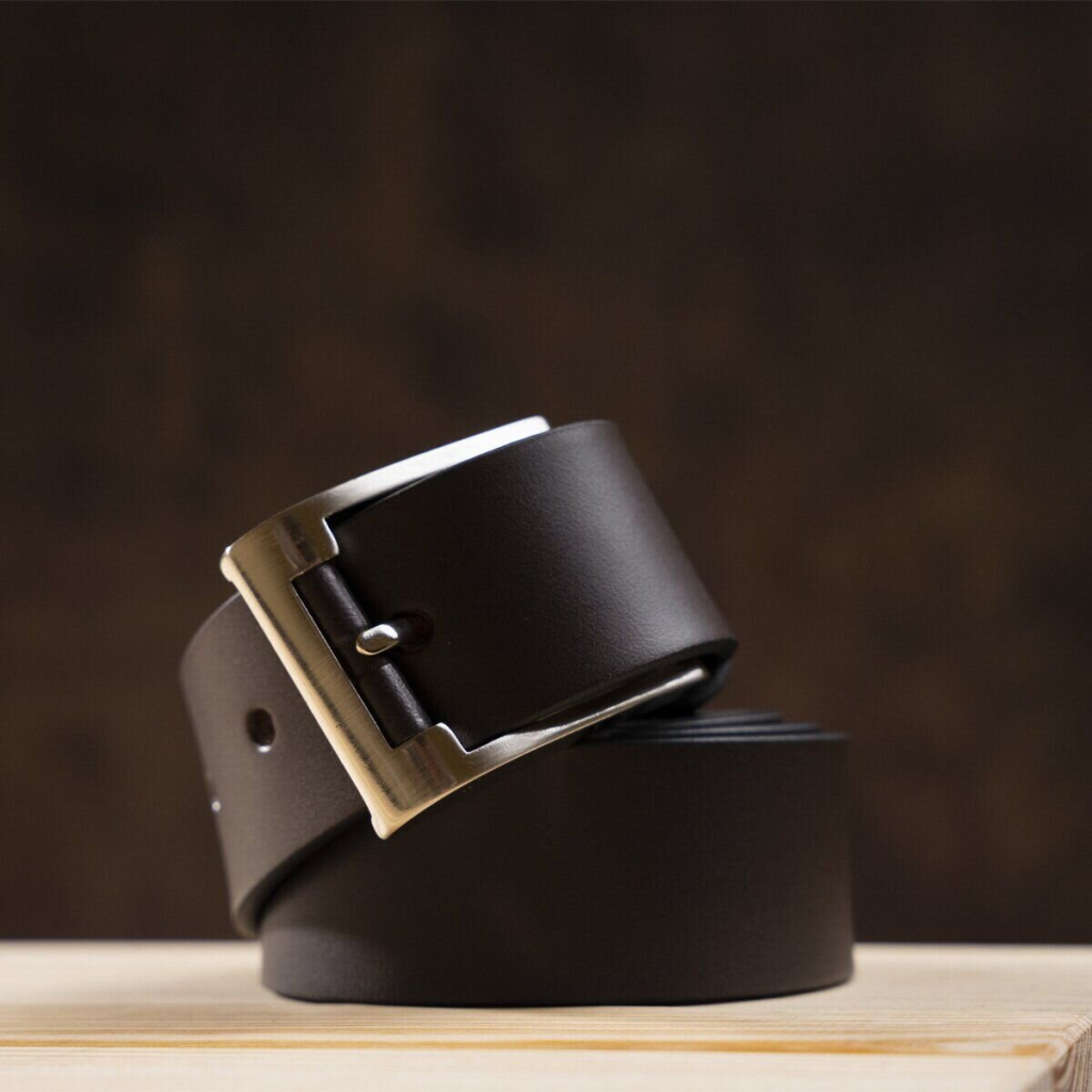 Ремінь Grande Pelle Шкіряний ремінь Коричневий (00776) - зображення 6