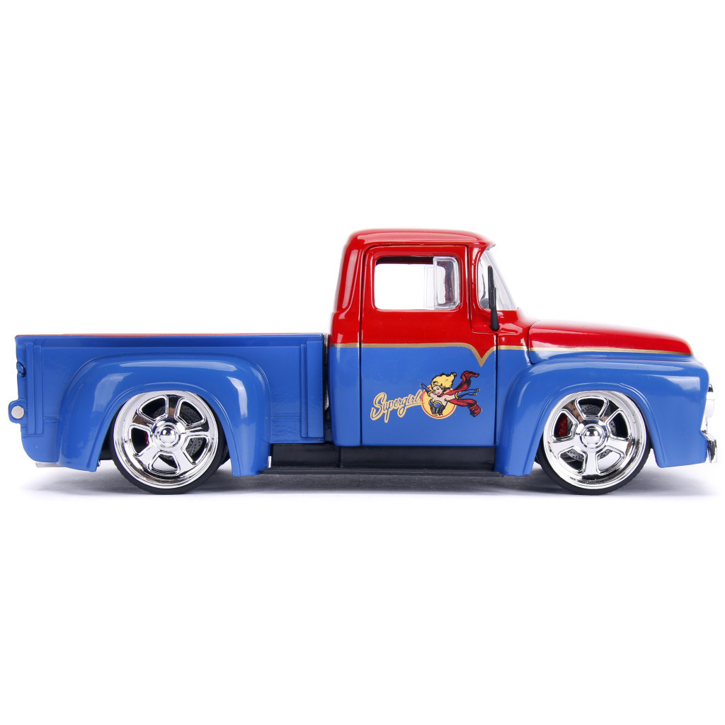 Машина Jada металева Комікси DC Супердівчина Форд F-100 1956 з фігуркою 1:24 (253255008) - зображення 6