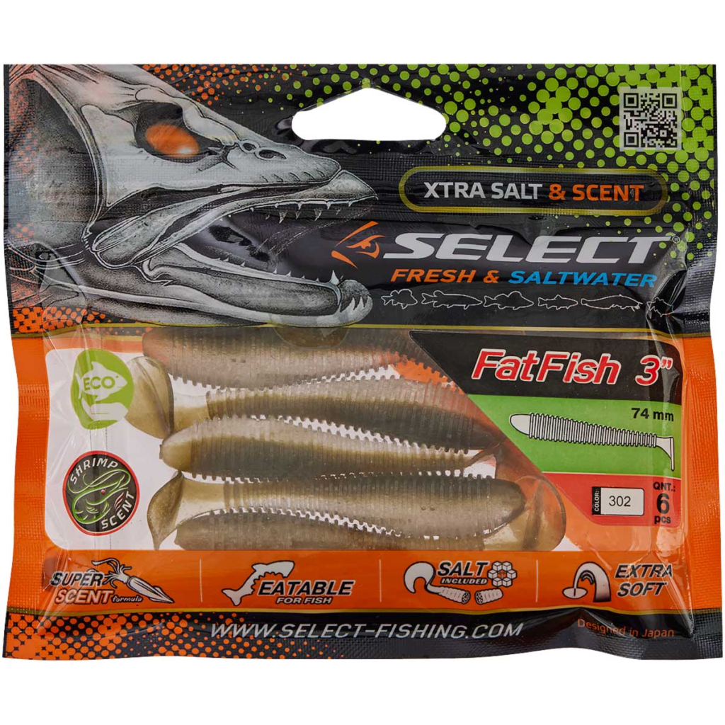 Силікон рибальський Select FatFish 3" 302 (6 шт/уп) (1870.72.00) - зображення 2