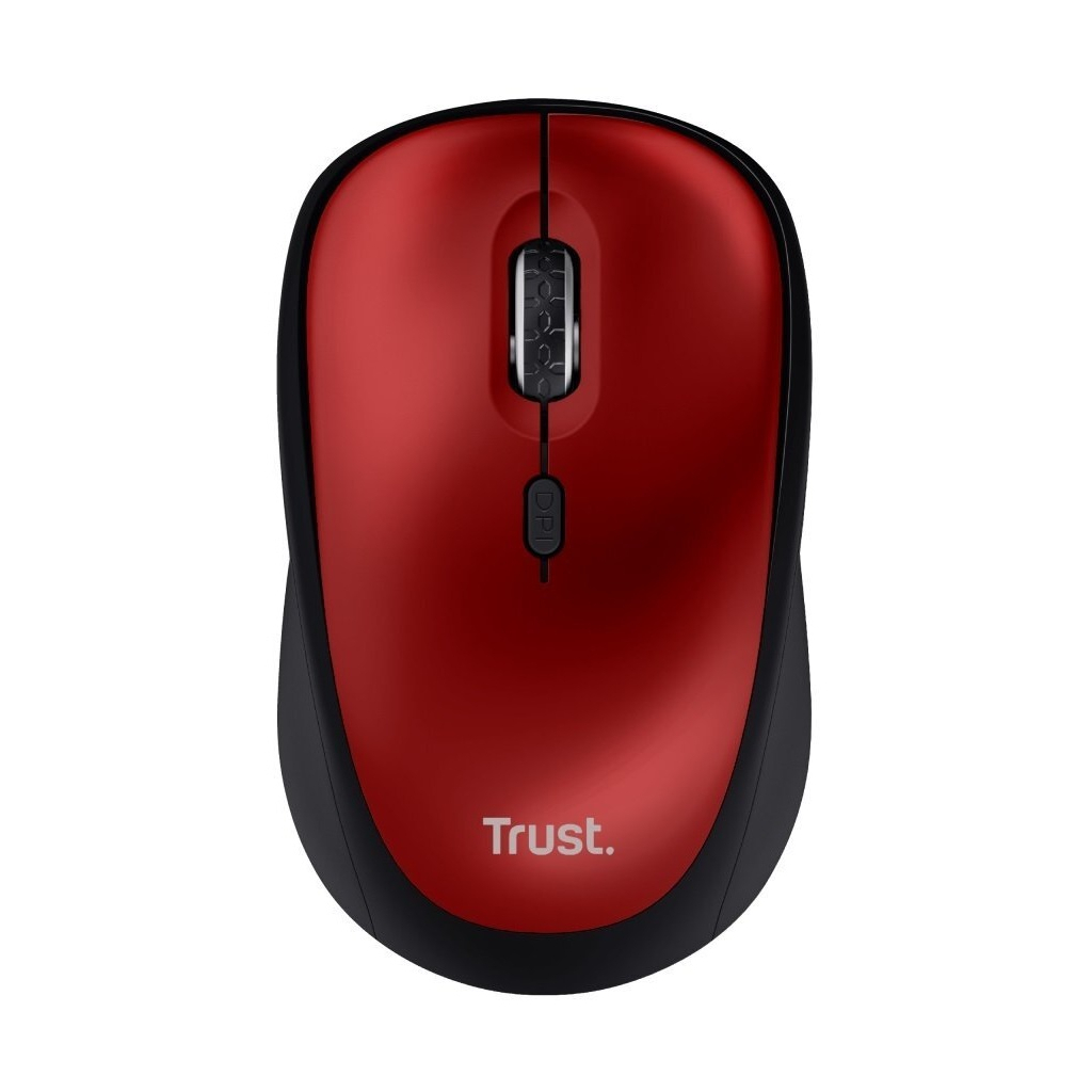 Мишка Trust Yvi+ Silent Eco Wireless Red (24550) - зображення 1