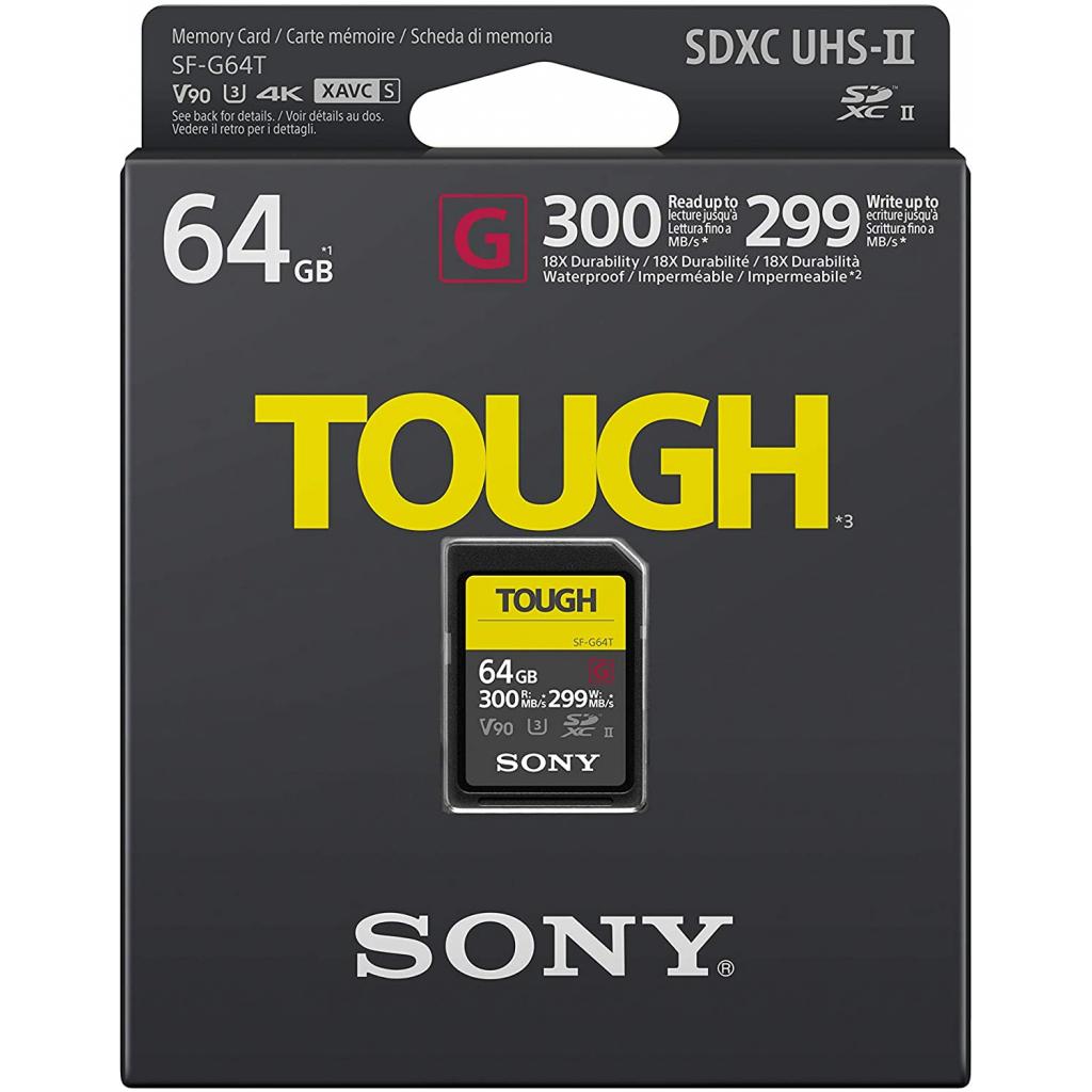 Карта пам'яті Sony 64GB SDXC class10 UHS-II U3 V90 Tough (SF-G64T) - зображення 3
